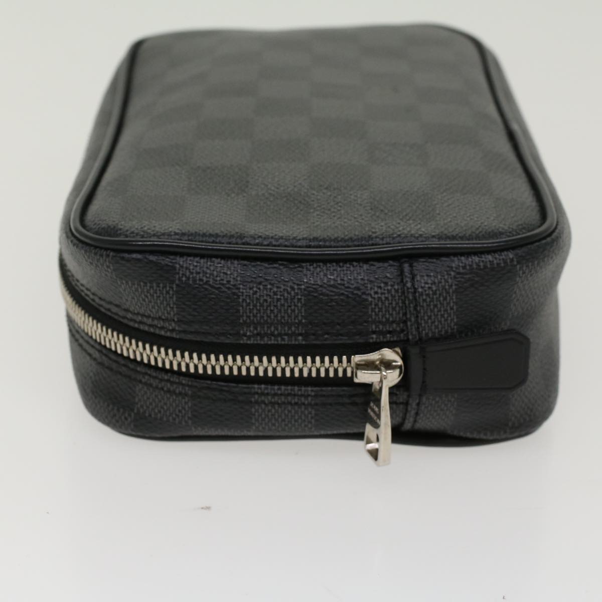 LOUIS VUITTON Damier Graphite Trousse Toilet PM Clutch Bag N47522 LV Auth 47306