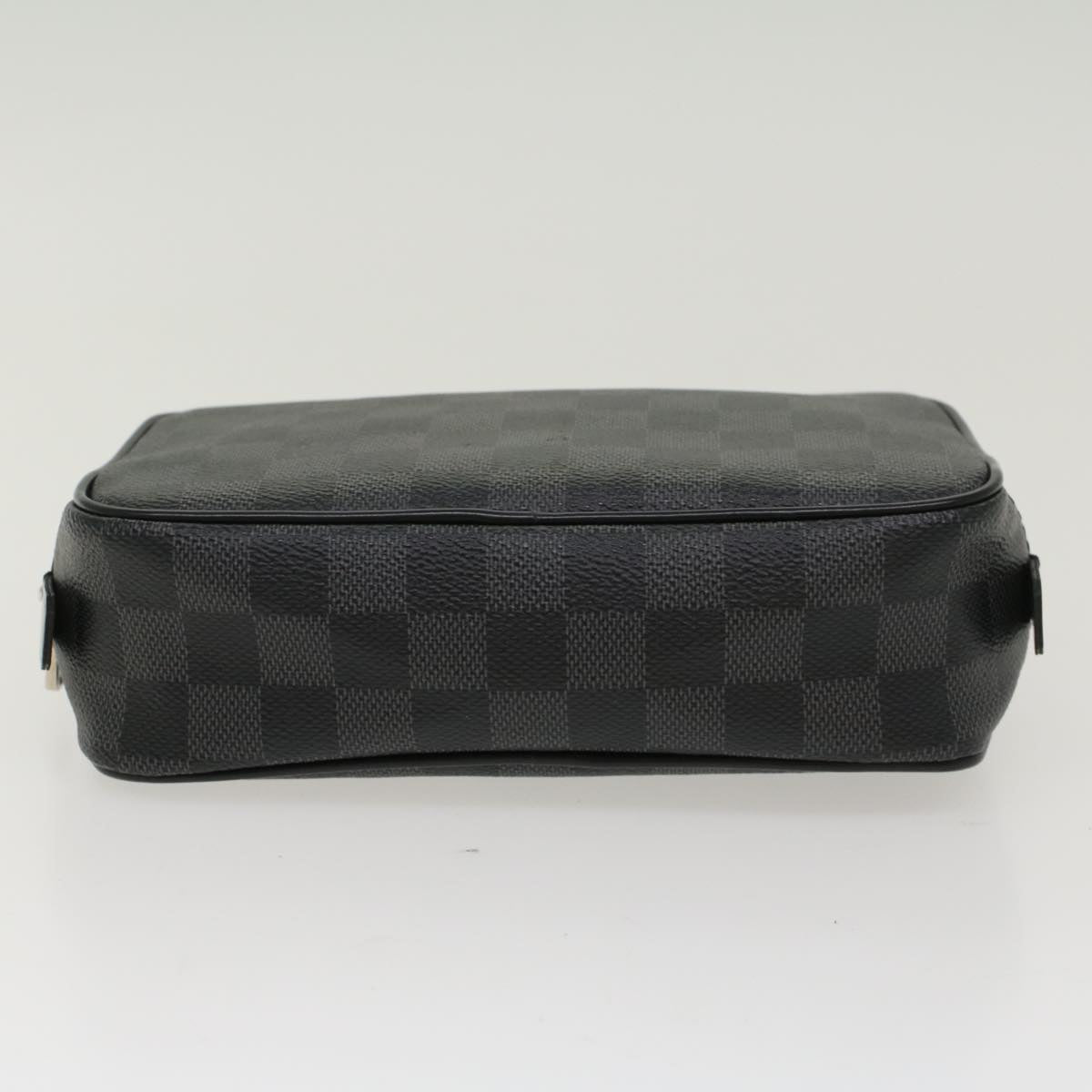 LOUIS VUITTON Damier Graphite Trousse Toilet PM Clutch Bag N47522 LV Auth 47306