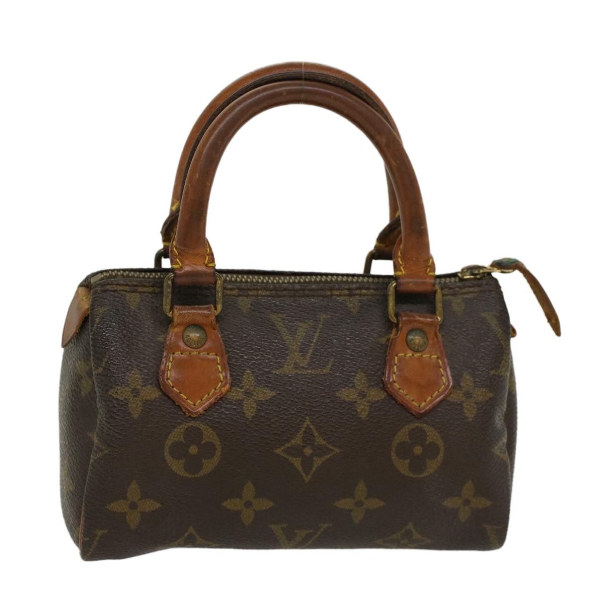 LOUIS VUITTON Monogram Mini Speedy Hand Bag M41534 LV Auth 47311