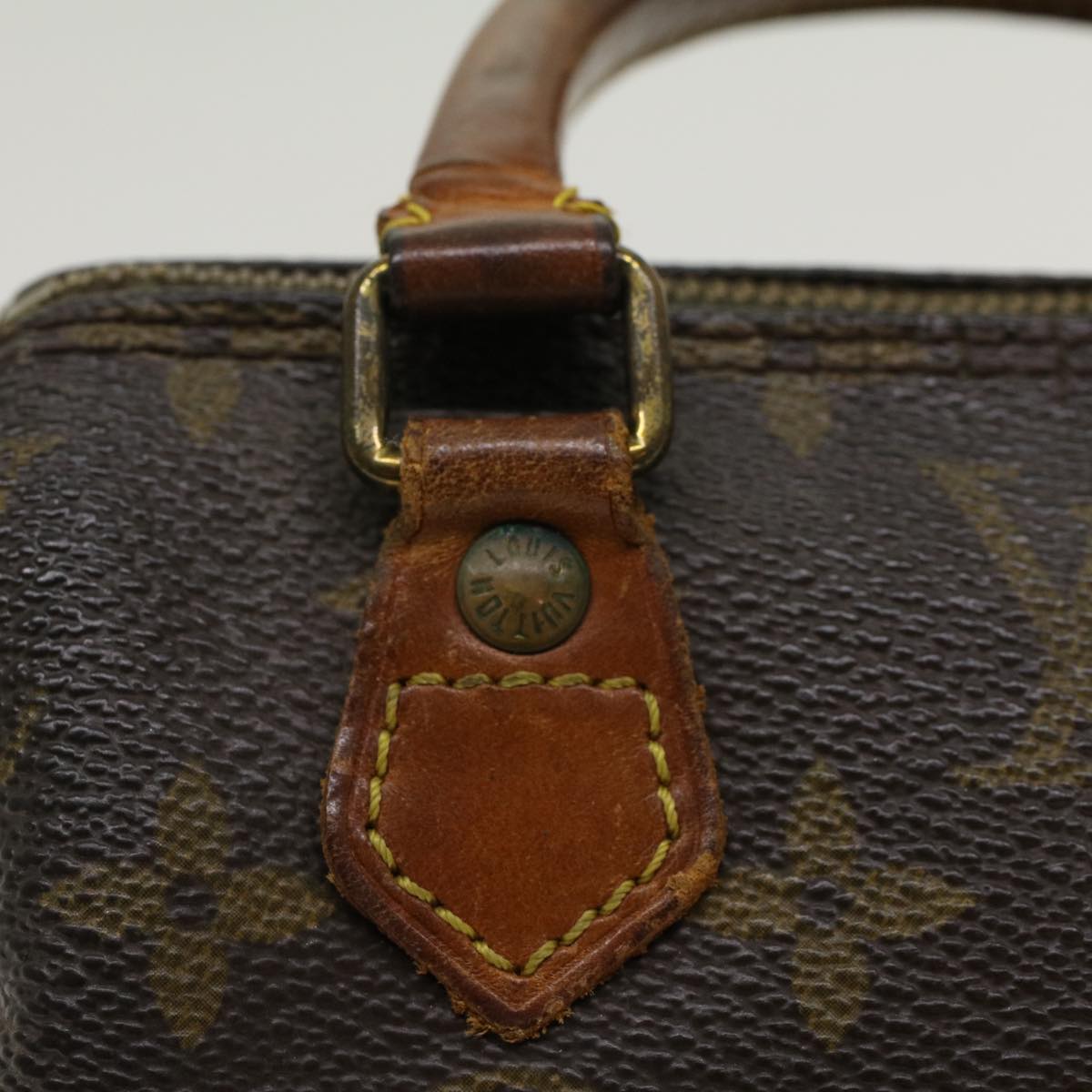 LOUIS VUITTON Monogram Mini Speedy Hand Bag M41534 LV Auth 47311