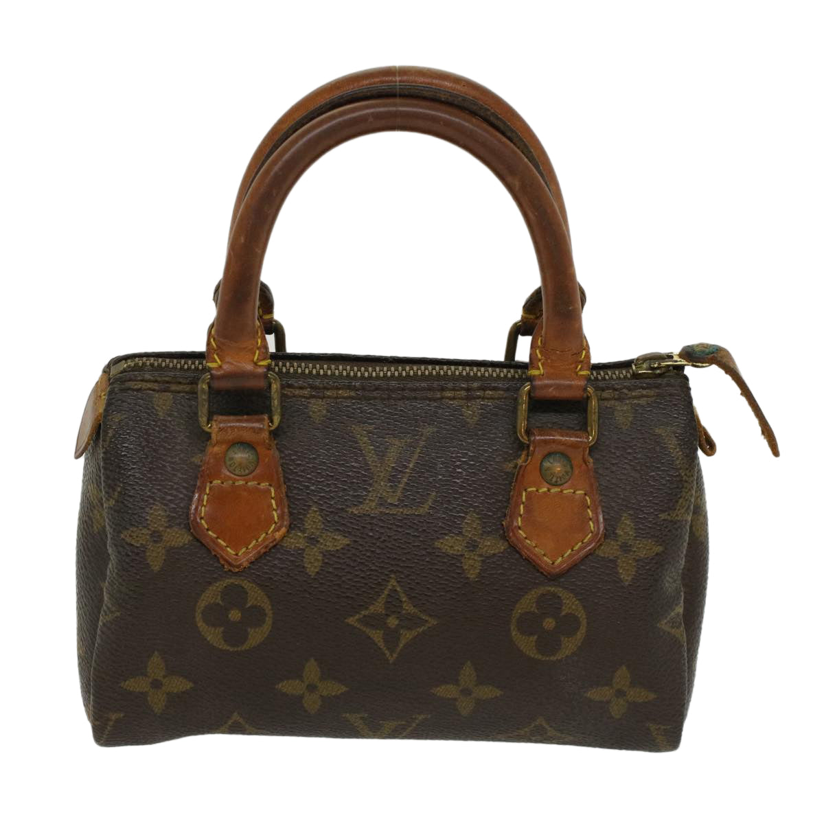 LOUIS VUITTON Monogram Mini Speedy Hand Bag M41534 LV Auth 47311