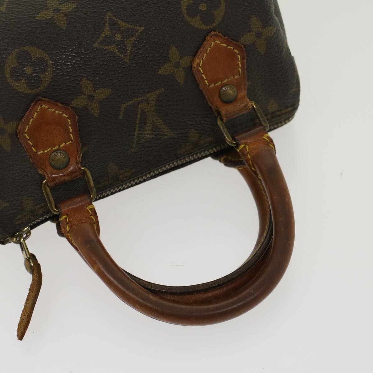 LOUIS VUITTON Monogram Mini Speedy Hand Bag M41534 LV Auth 47311