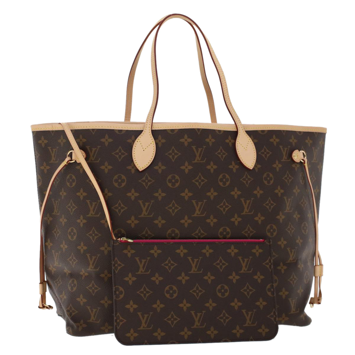 LOUIS VUITTON Monogram Neverfull GM Tote Bag M40157 LV Auth 47338A