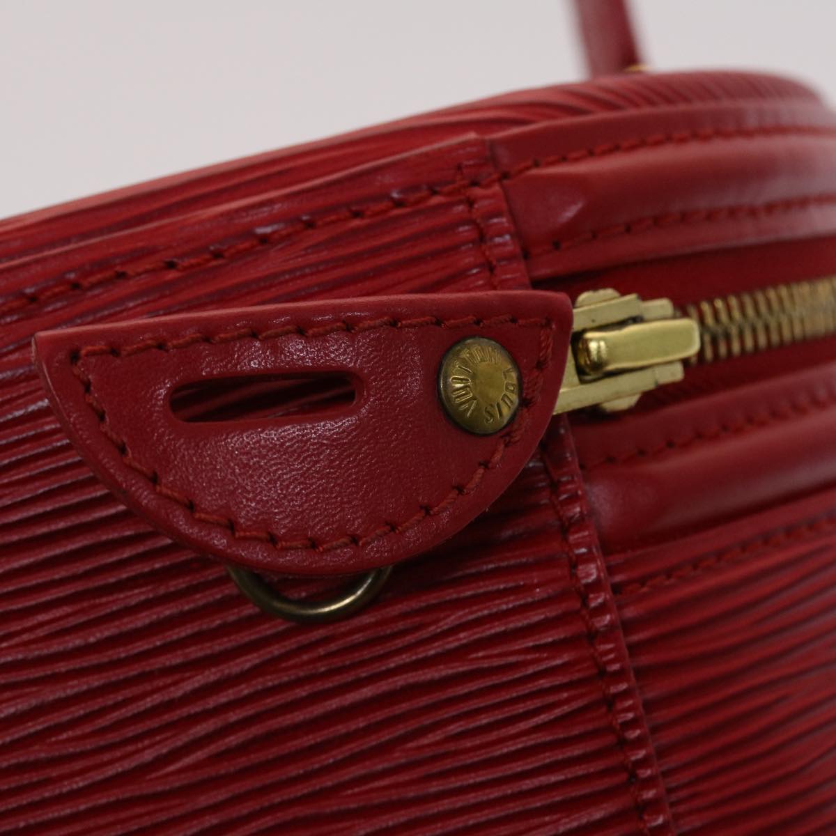 LOUIS VUITTON Epi Cannes Hand Bag Red M48037 LV Auth 47363