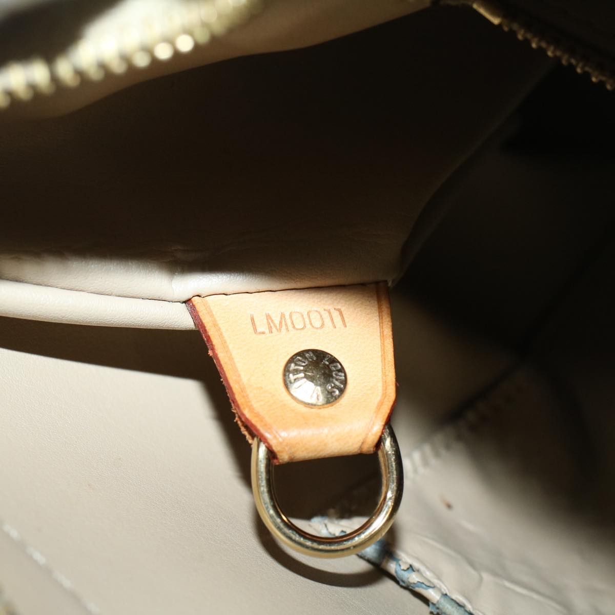 LOUIS VUITTON Monogram Vernis Houston Hand Bag Jaune M91121 LV Auth 47365