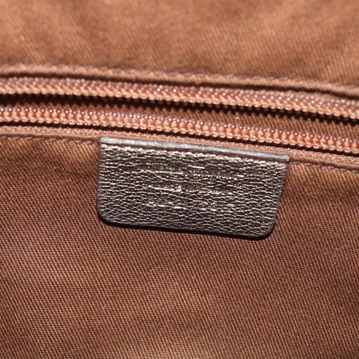 Salvatore Ferragamo Gancini Hand Bag Leather Silver AU21 6317 Auth 47389
