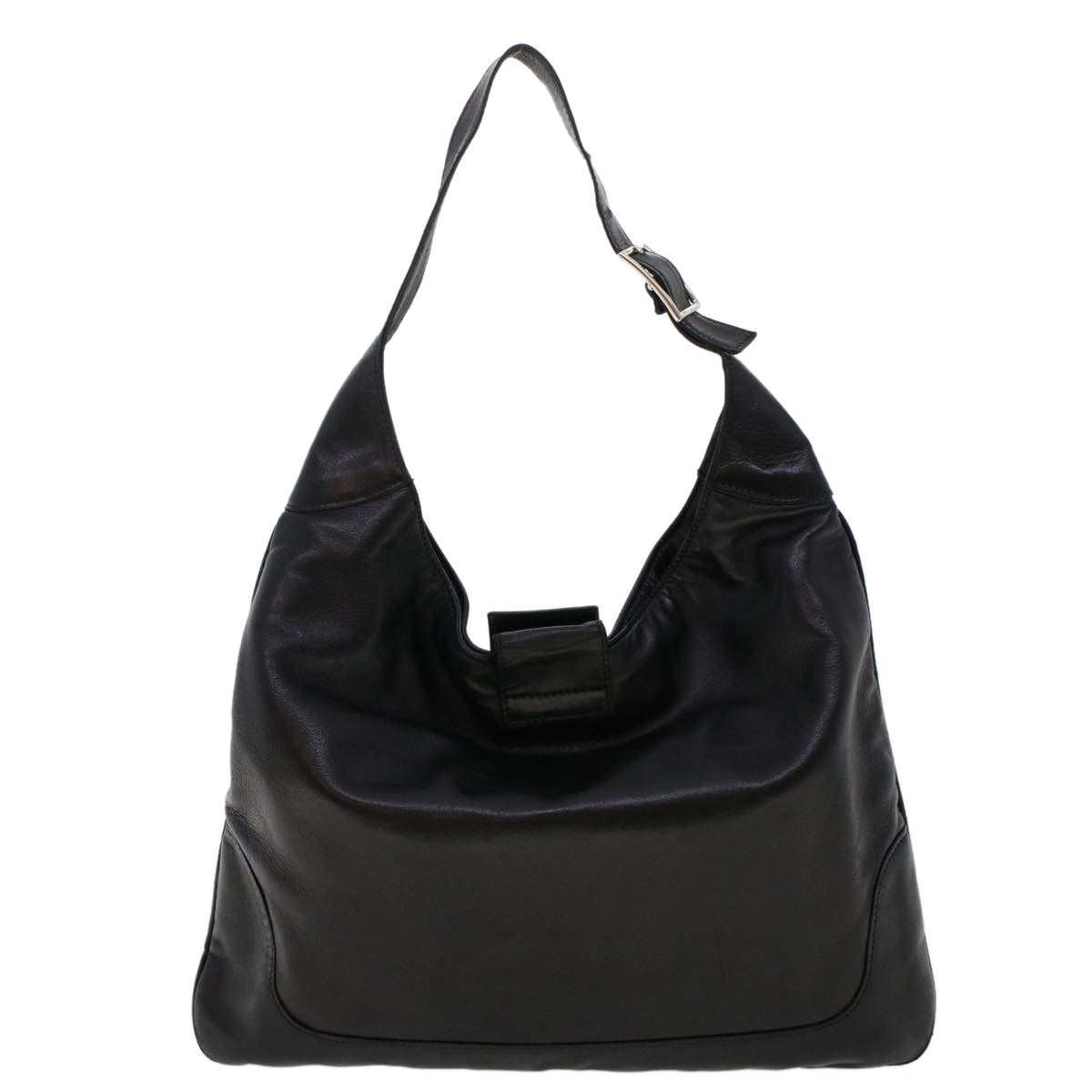 VALENTINO Hand Bag Leather Black Auth 47391 - 0