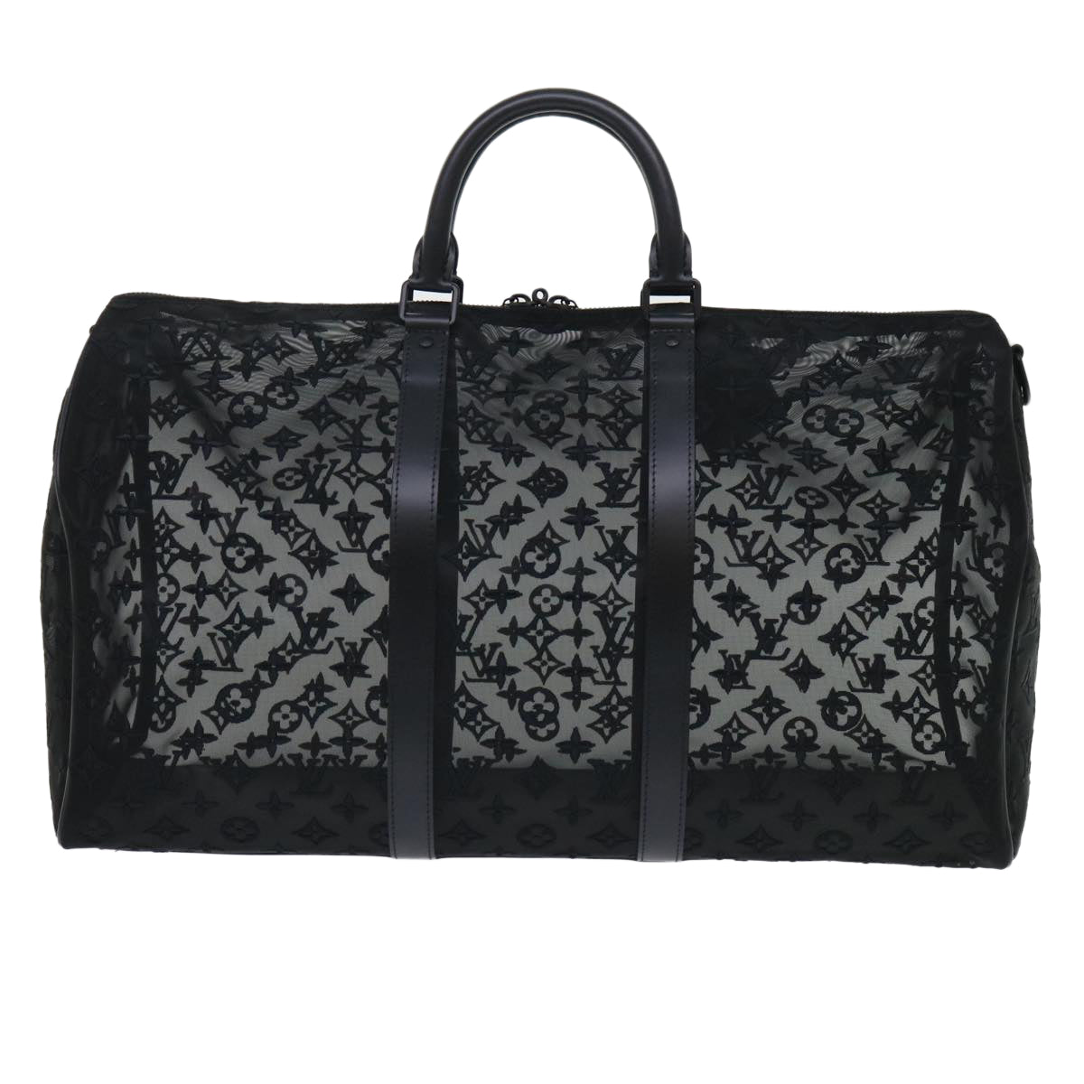 LOUIS VUITTON Monogram See Through Keepall Bandouliere 50 M53971 LV Auth 47400A