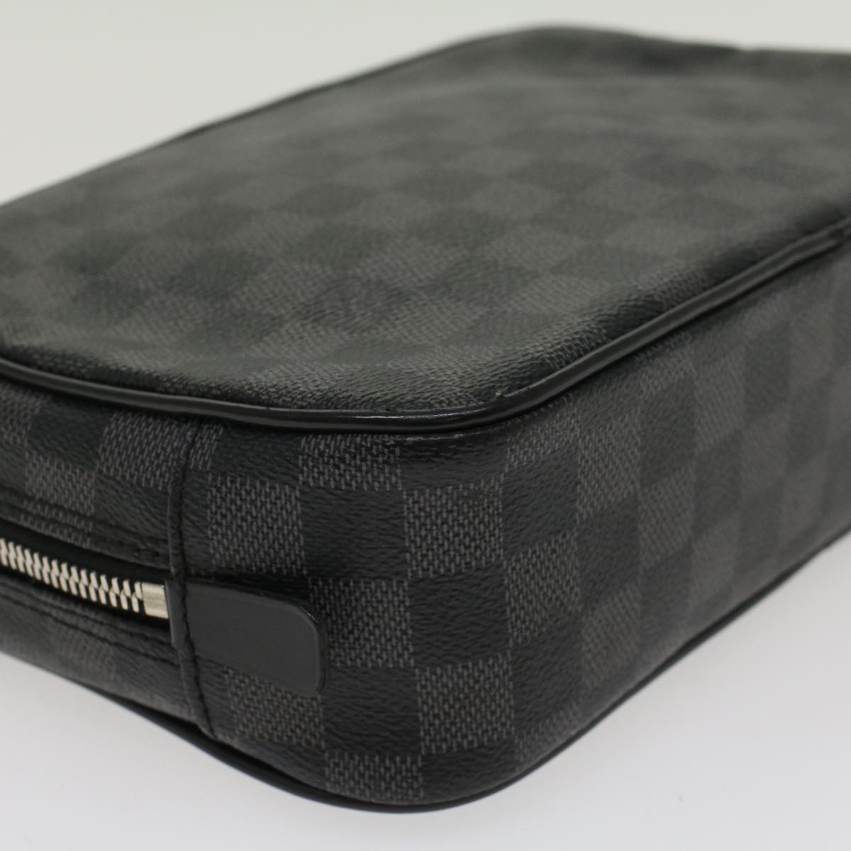 LOUIS VUITTON Damier Graphite Trousse and CrackingGM Clutch Bag N47521 LV 47422