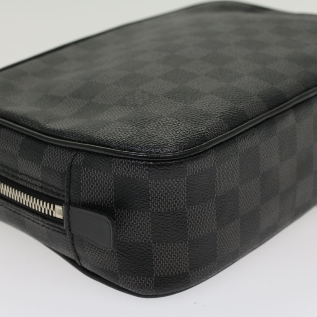 LOUIS VUITTON Damier Graphite Trousse and CrackingGM Clutch Bag N47521 LV 47422