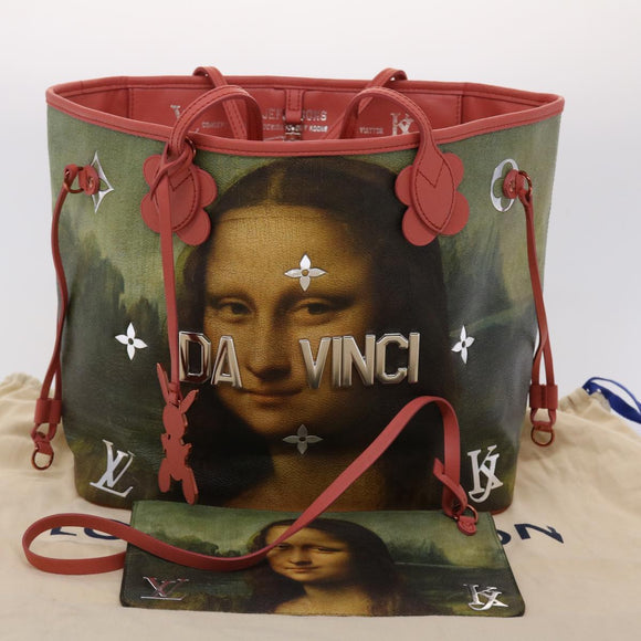 LOUIS VUITTON Masters Collection DA VINCI Neverfull MM Bag M43373 LV Auth 47430A