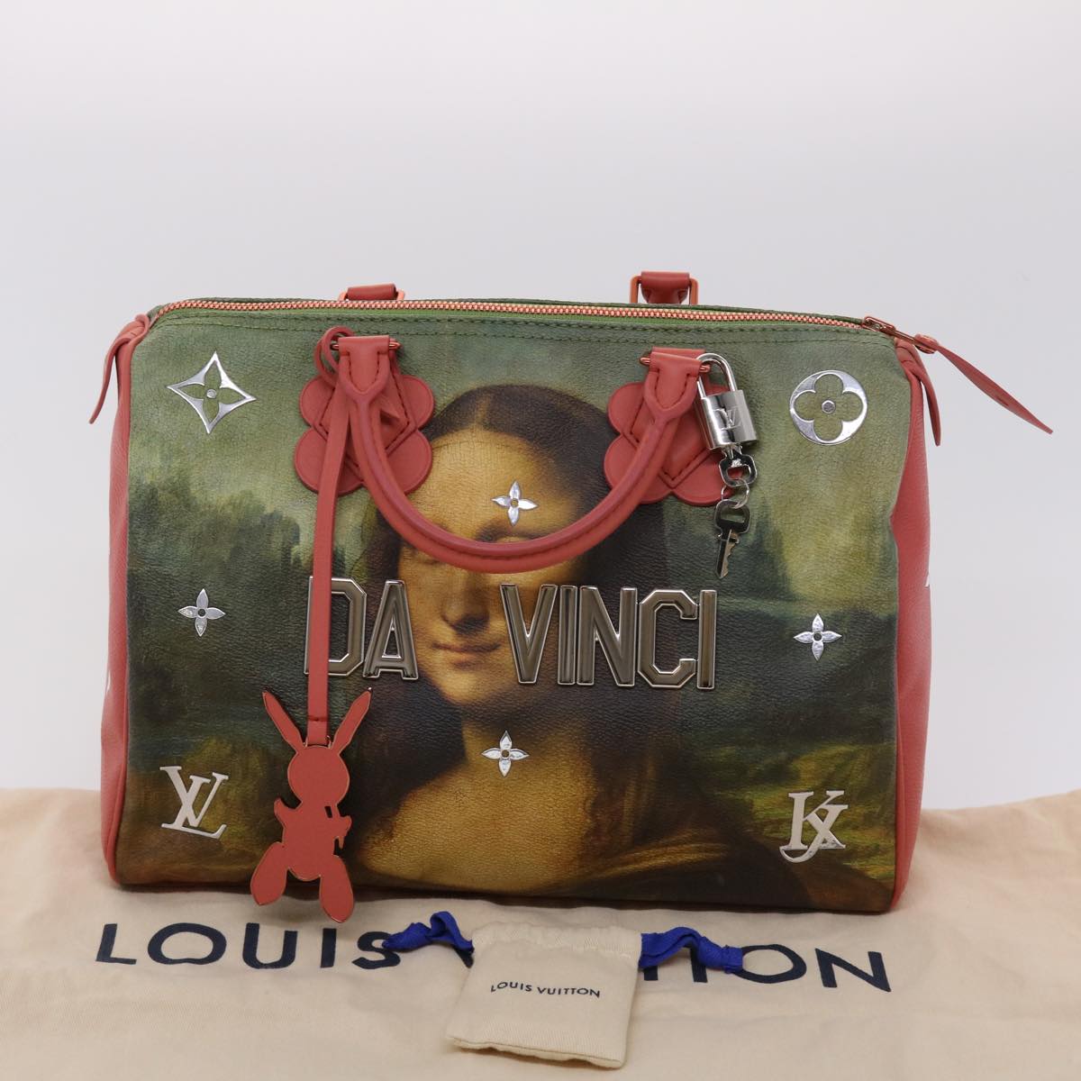 LOUIS VUITTON Masters Collection DA VINCI Speedy 30 Hand Bag M43372 Auth 47432A