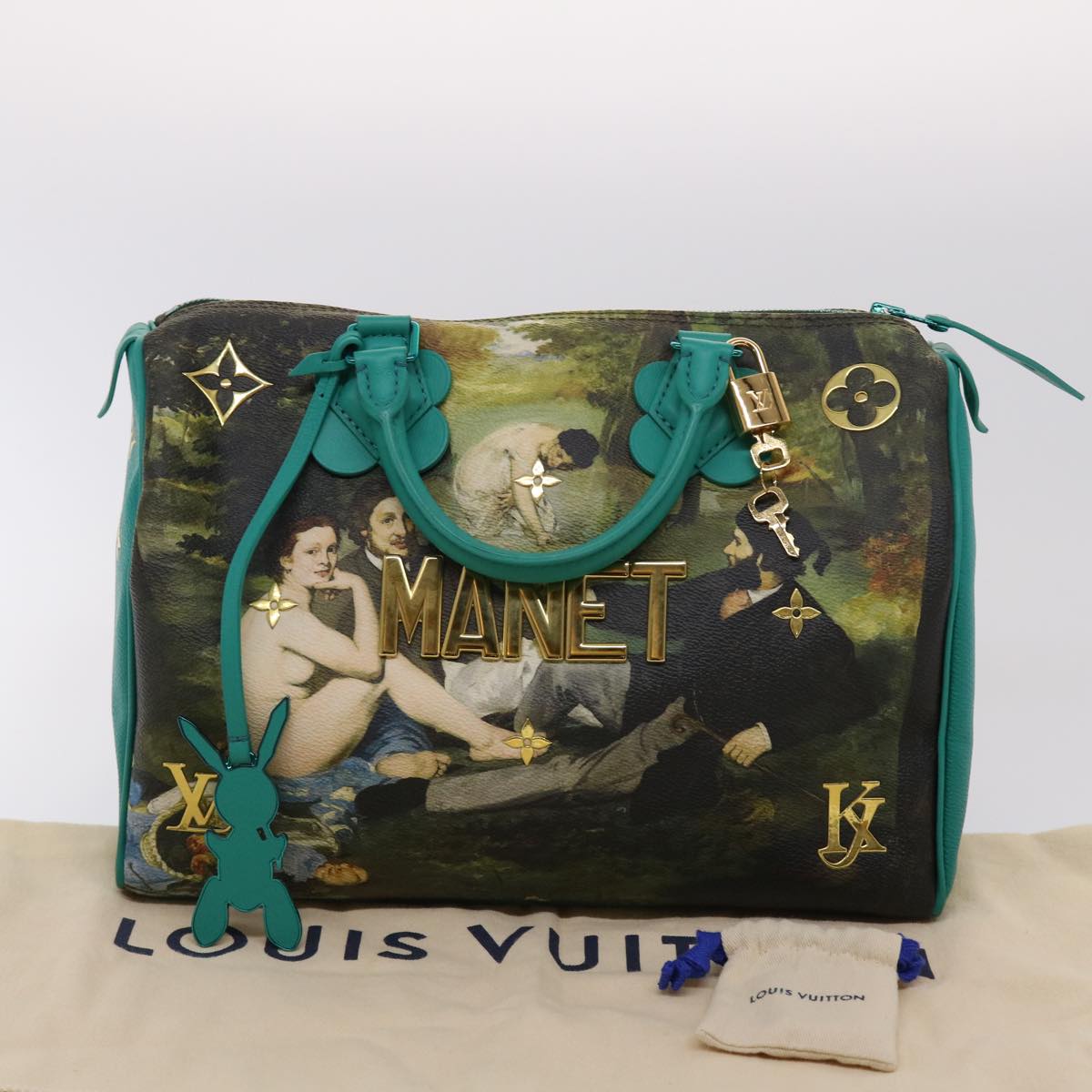 LOUIS VUITTON Masters Collection MANET Speedy 30 Hand Bag M43304 LV Auth 47433A