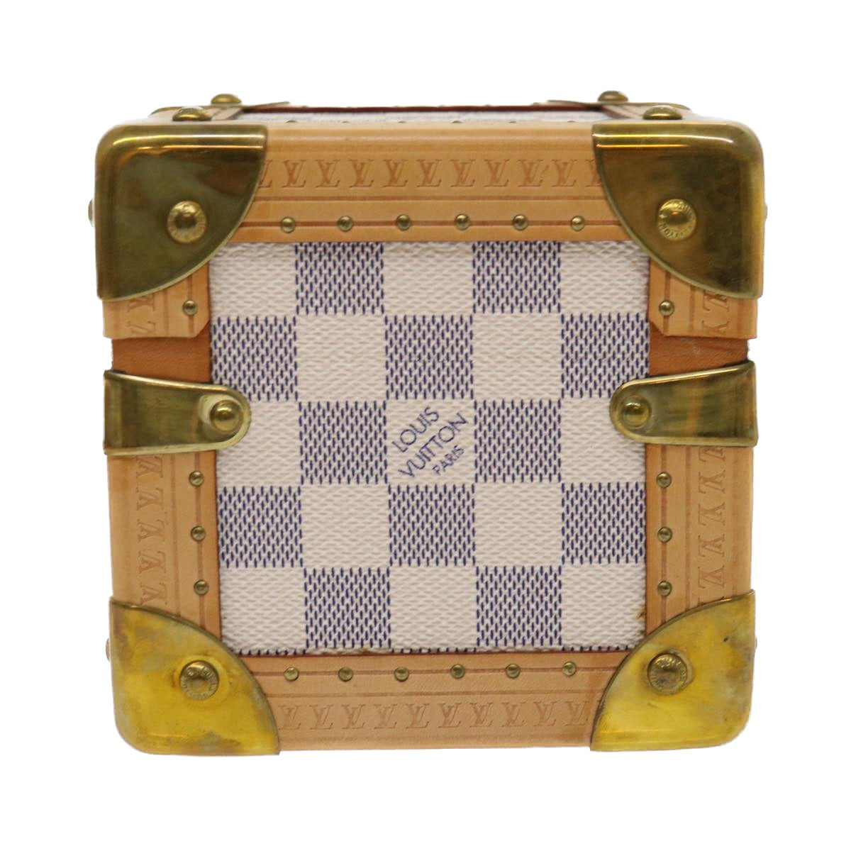 LOUIS VUITTON Damier Azur Melville PM Jewelry Box N48054 LV Auth 47439A - 0