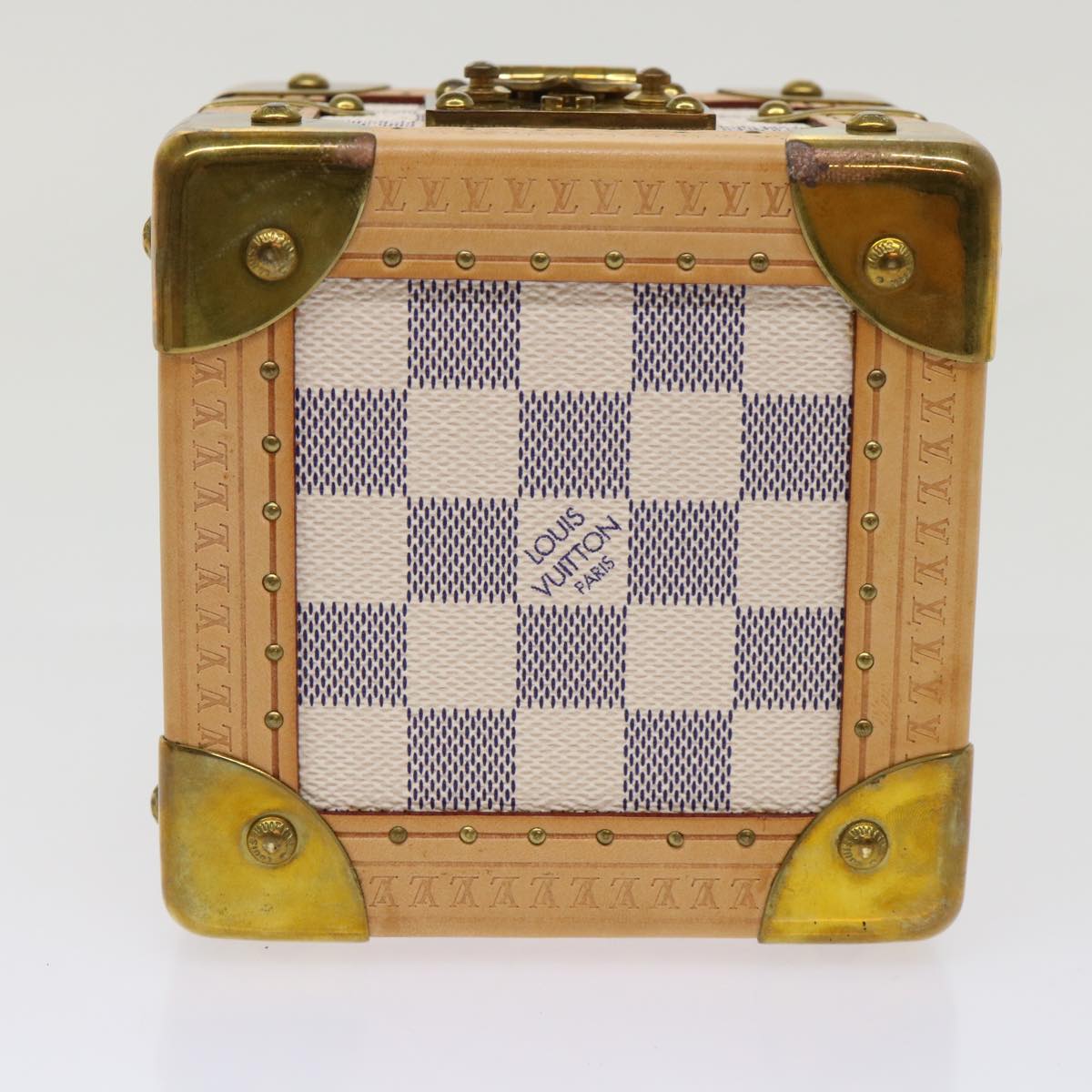 LOUIS VUITTON Damier Azur Melville PM Jewelry Box N48054 LV Auth 47439A