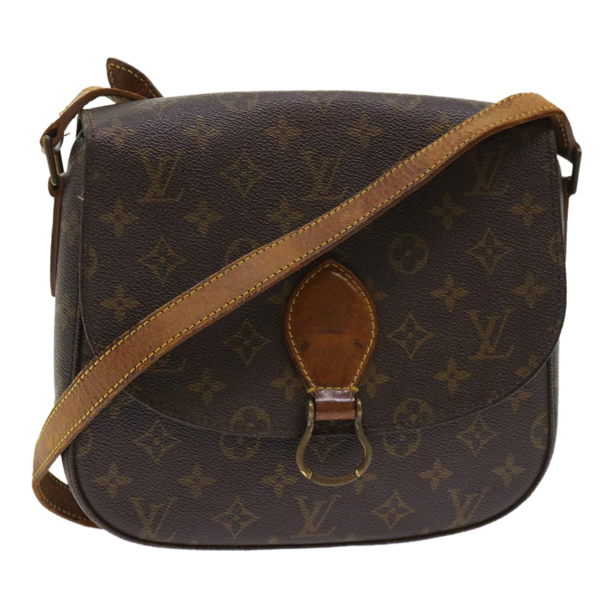 LOUIS VUITTON Monogram Saint Cloud GM Shoulder Bag M51242 LV Auth 47445