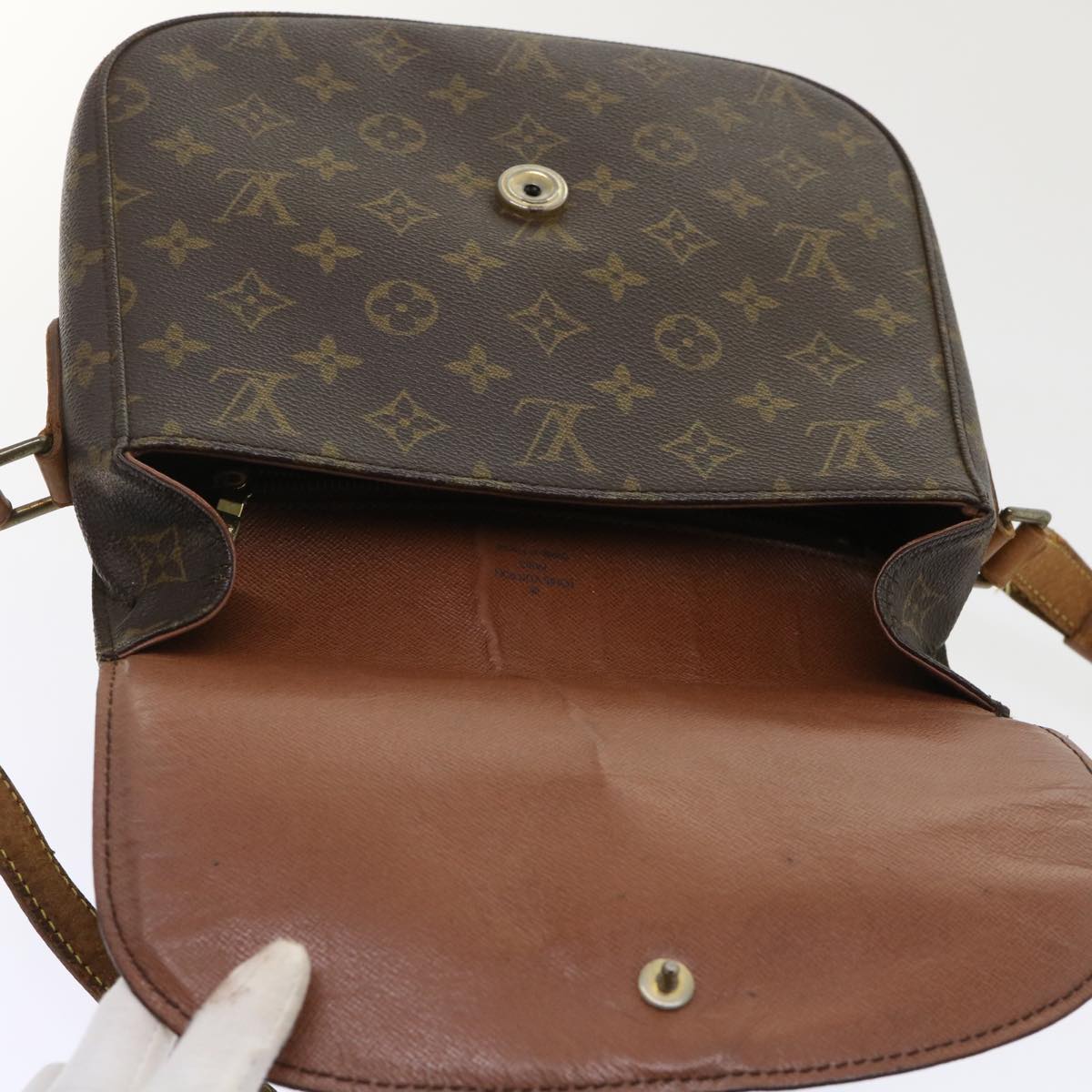 LOUIS VUITTON Monogram Saint Cloud GM Shoulder Bag M51242 LV Auth 47445