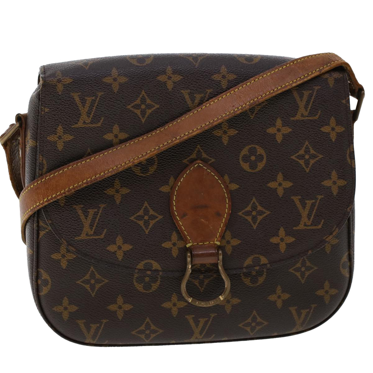 LOUIS VUITTON Monogram Saint Cloud GM Shoulder Bag M51242 LV Auth 47446