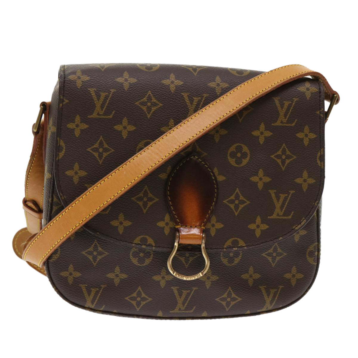 LOUIS VUITTON Monogram Saint Cloud GM Shoulder Bag M51242 LV Auth 47447