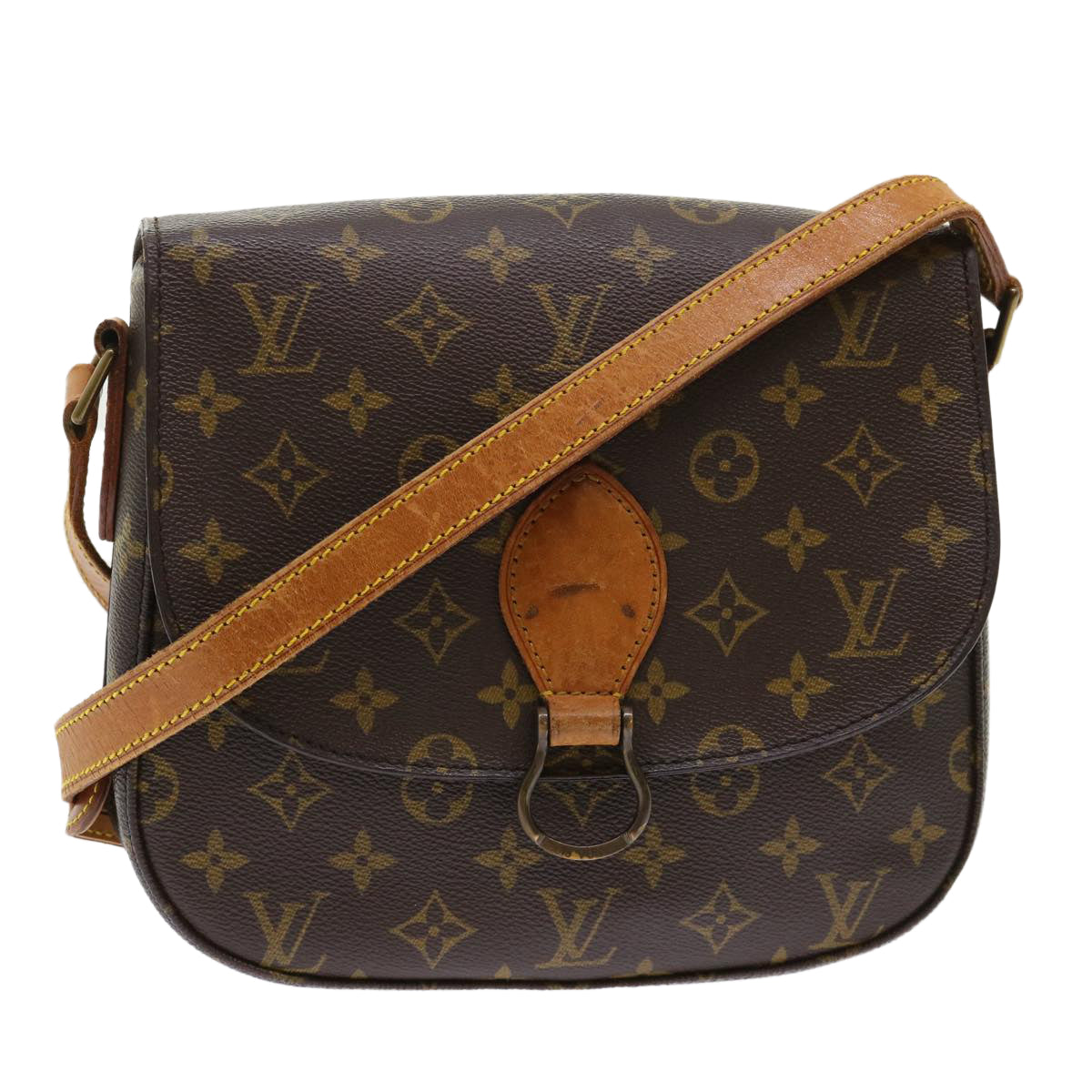 LOUIS VUITTON Monogram Saint Cloud GM Shoulder Bag M51242 LV Auth 47448