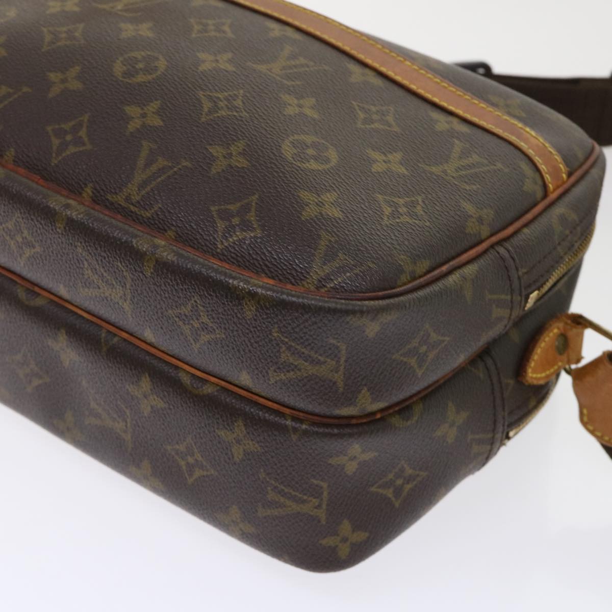 LOUIS VUITTON Monogram Reporter PM Shoulder Bag M45254 LV Auth 47454