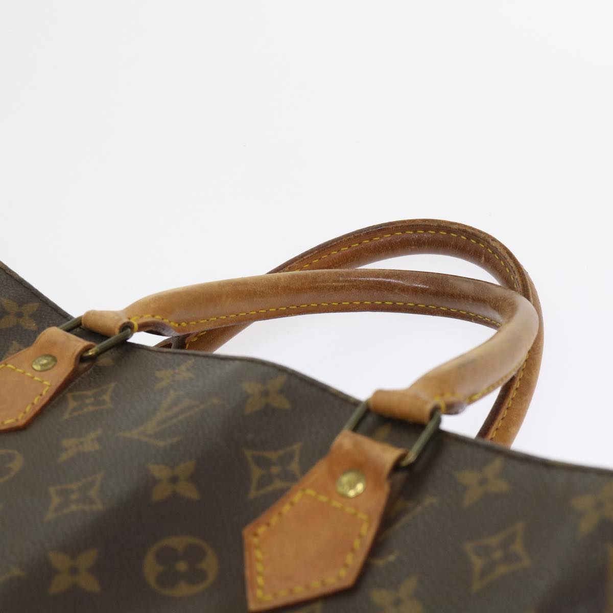 LOUIS VUITTON Monogram Sac Plat Hand Bag M51140 LV Auth 47475