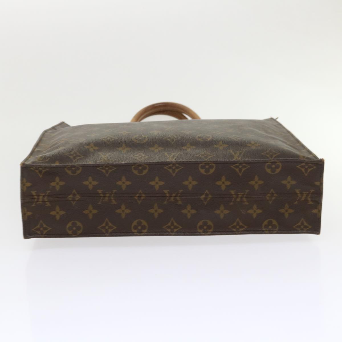 LOUIS VUITTON Monogram Sac Plat Hand Bag M51140 LV Auth 47475