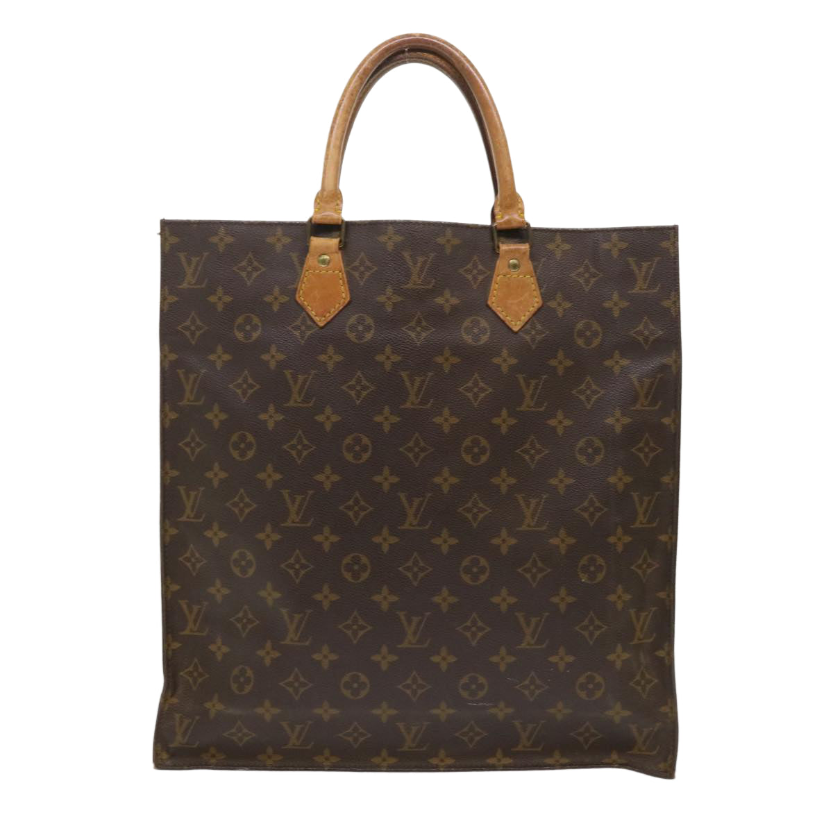 LOUIS VUITTON Monogram Sac Plat Hand Bag M51140 LV Auth 47475 - 0