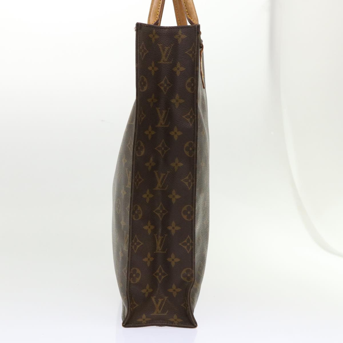 LOUIS VUITTON Monogram Sac Plat Hand Bag M51140 LV Auth 47475