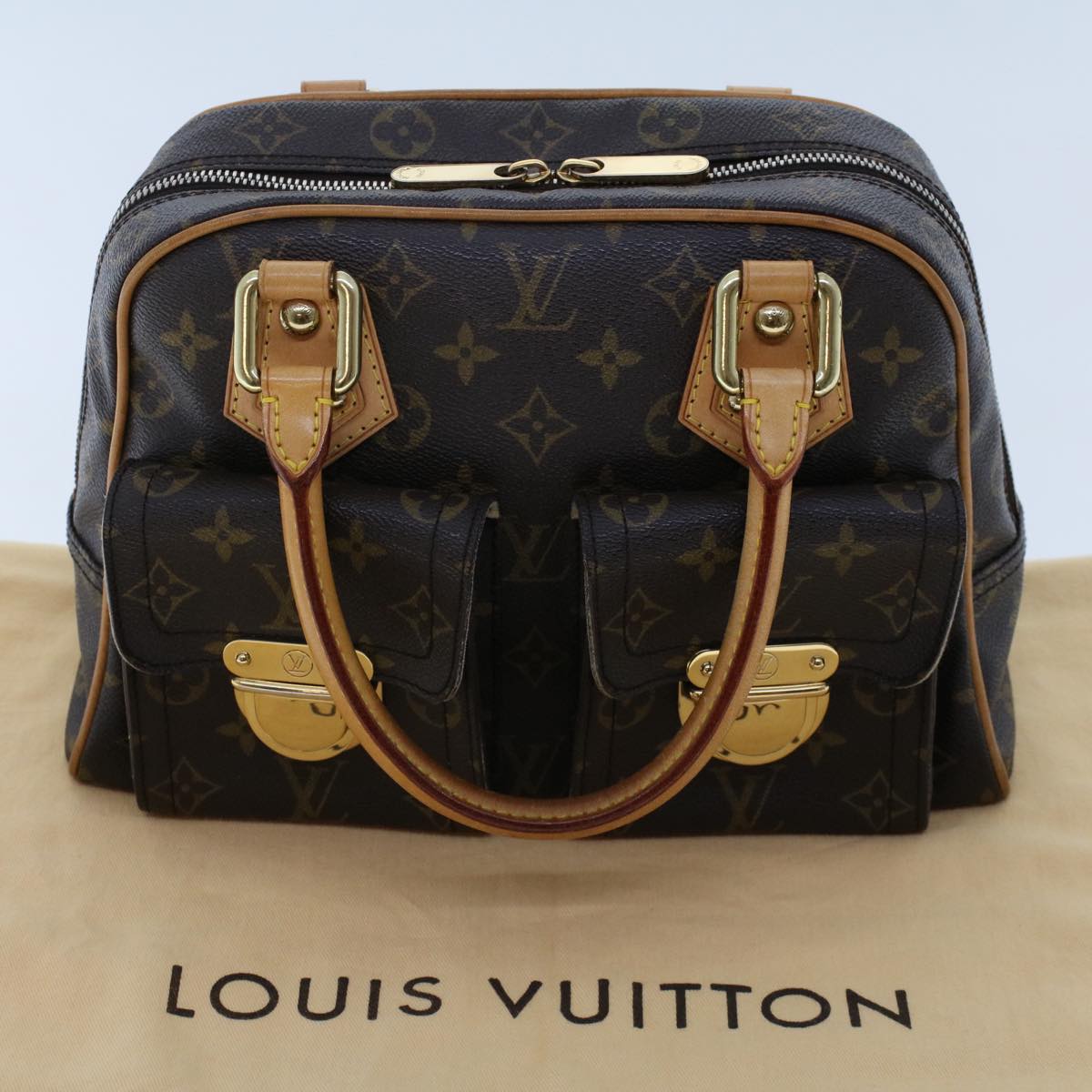 LOUIS VUITTON Monogram Manhattan PM Hand Bag M40026 LV Auth 47557