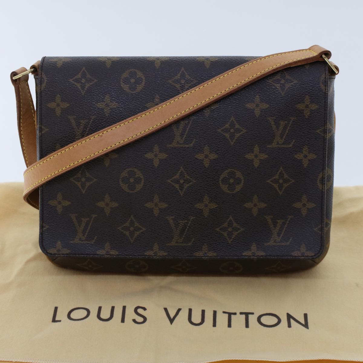 LOUIS VUITTON Monogram Musette Tango Long Strap Shoulder Bag M51388 Auth 47577