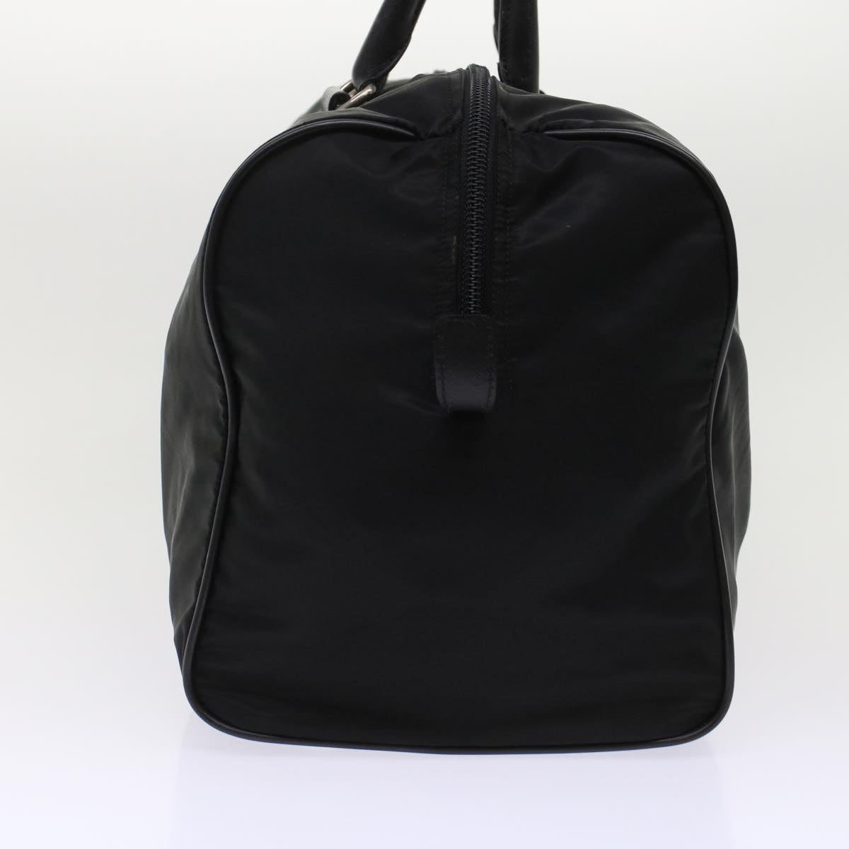 PRADA Boston Bag Nylon Black Auth 47579