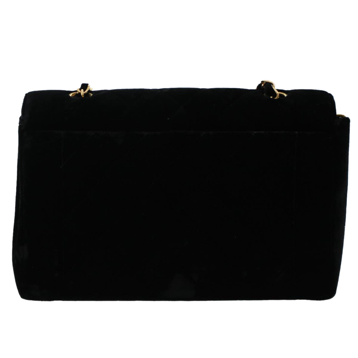 CHANEL Matelasse 25 Chain Diana Shoulder Bag Cotton Black CC Auth 47581A - 0