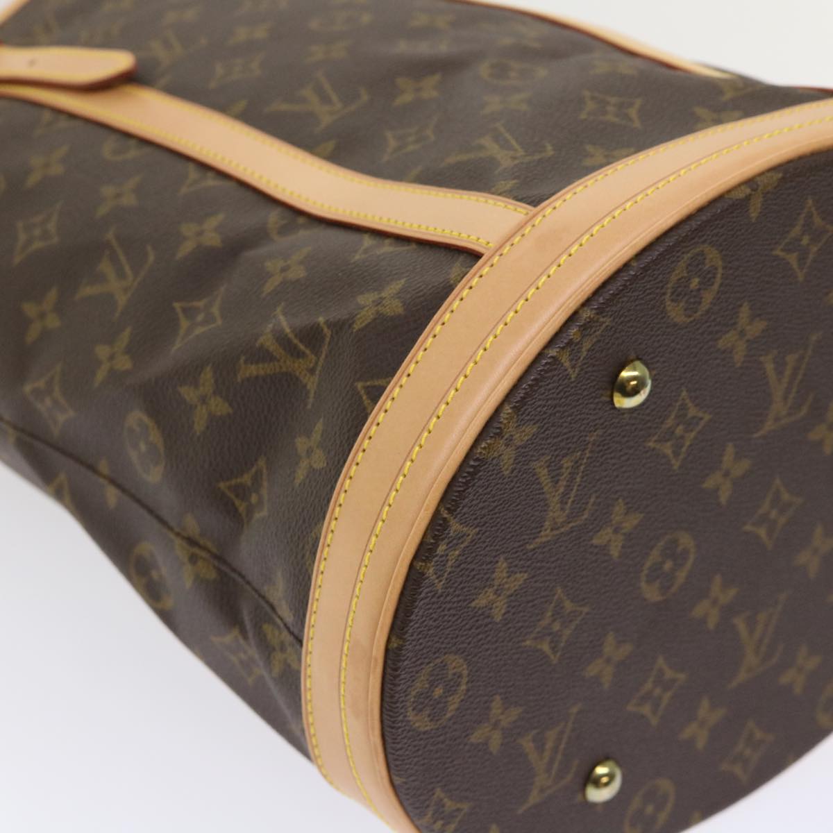 LOUIS VUITTON Monogram Bucket GM Shoulder Bag M42236 LV Auth 47587A