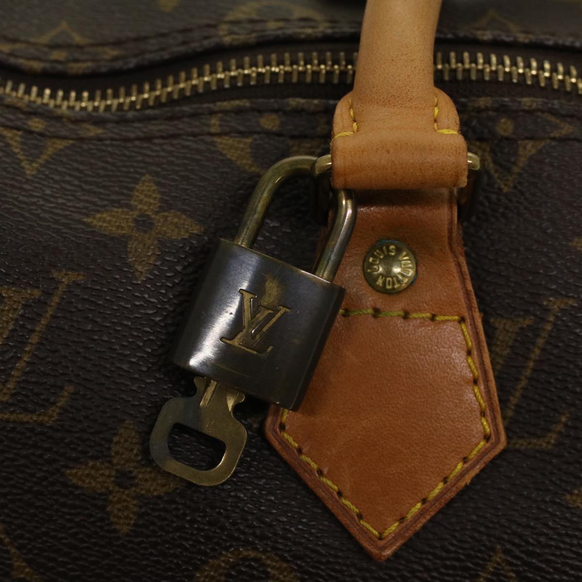 LOUIS VUITTON Monogram Speedy 35 Hand Bag M41524 LV Auth 47590