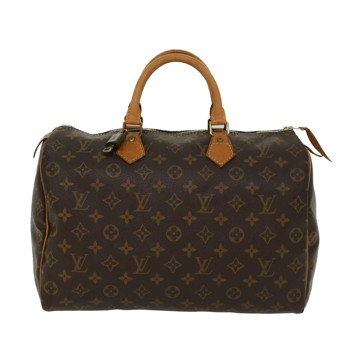 LOUIS VUITTON Monogram Speedy 35 Hand Bag M41524 LV Auth 47590