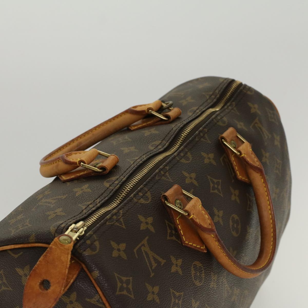 LOUIS VUITTON Monogram Speedy 35 Hand Bag M41524 LV Auth 47590