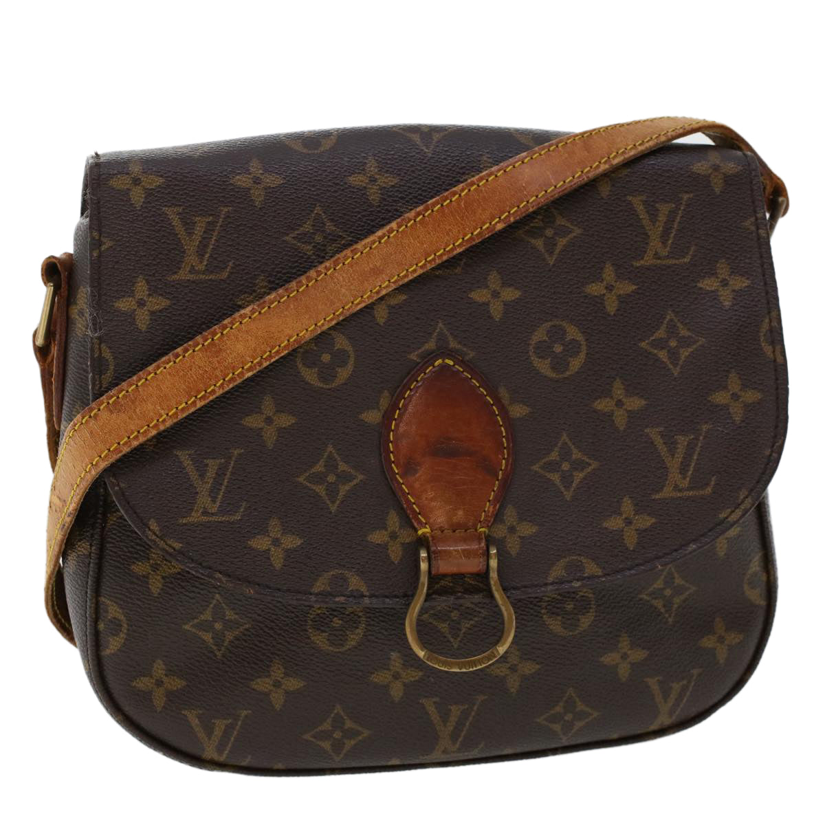 LOUIS VUITTON Monogram Saint Cloud GM Shoulder Bag M51242 LV Auth 47601