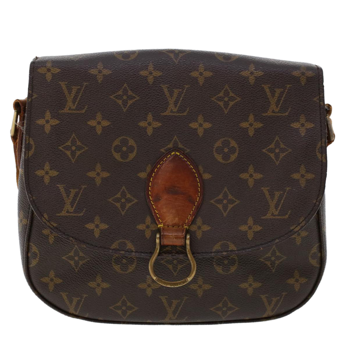 LOUIS VUITTON Monogram Saint Cloud GM Shoulder Bag M51242 LV Auth 47601