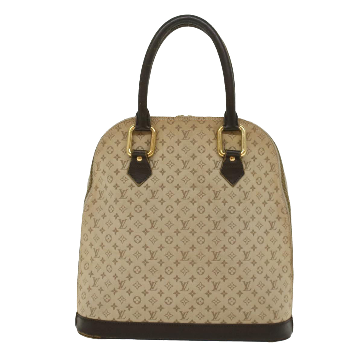 LOUIS VUITTON Monogram Mini Alma Haut Hand Bag Khaki M92203 LV Auth 47628 - 0