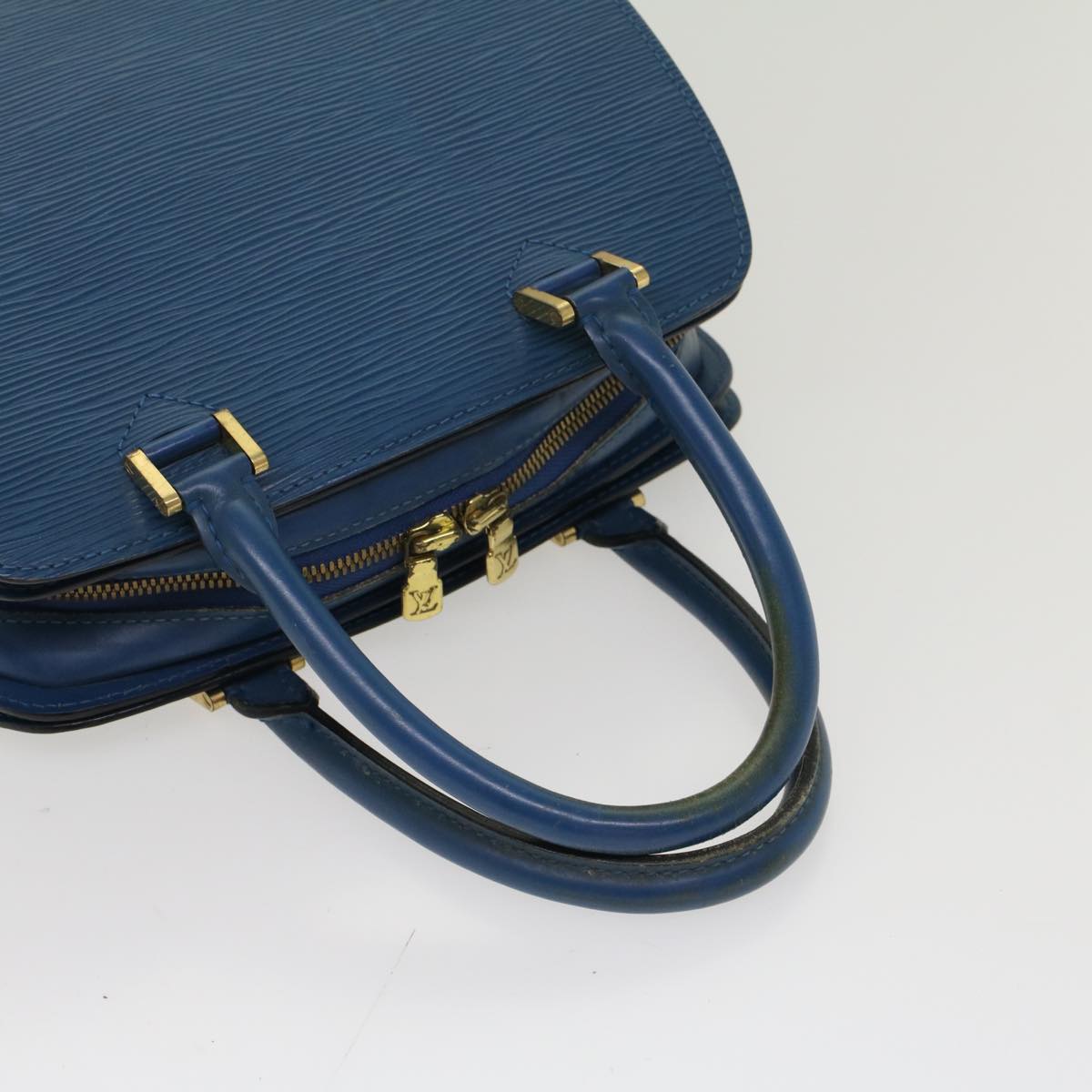 LOUIS VUITTON Epi Pont Neuf Hand Bag Blue M52055 LV Auth 47634