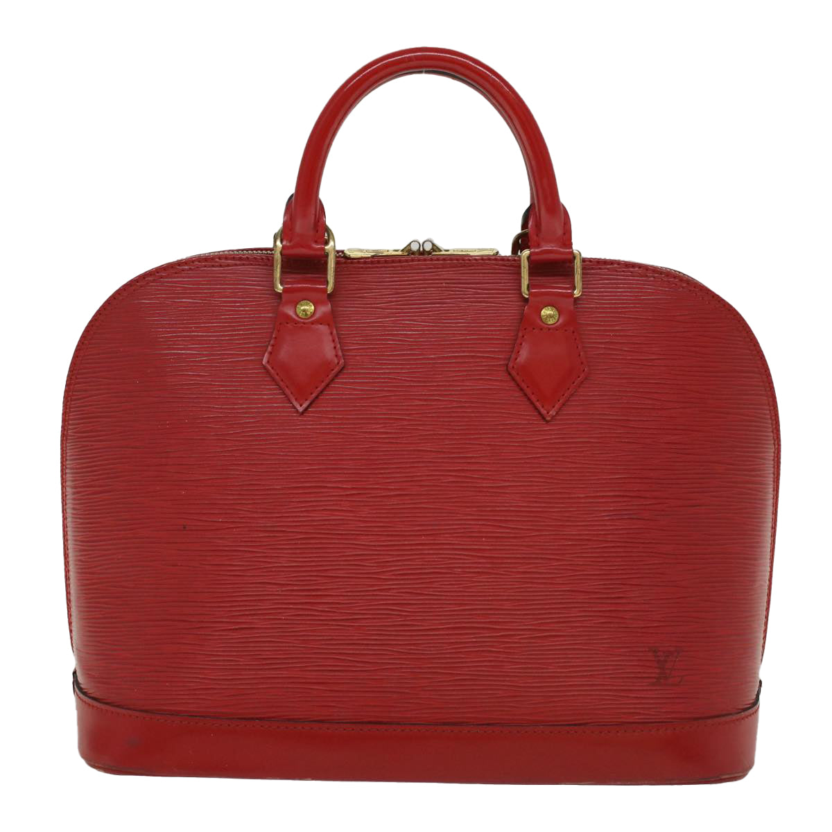 LOUIS VUITTON Epi Alma Hand Bag Castilian Red M52147 LV Auth 47641