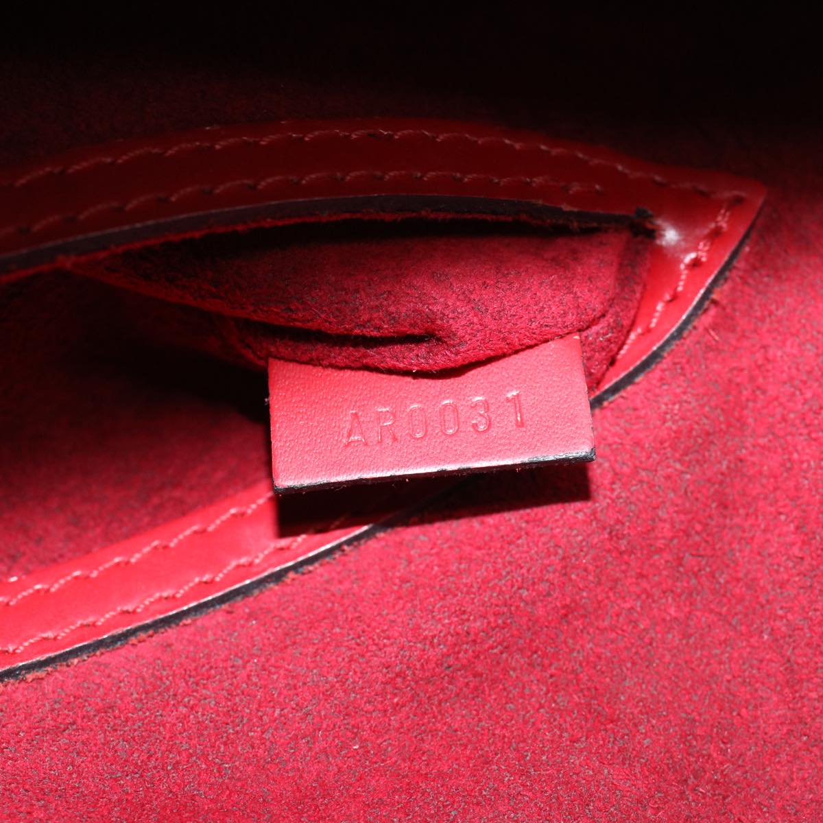 LOUIS VUITTON Epi Alma Hand Bag Castilian Red M52147 LV Auth 47641