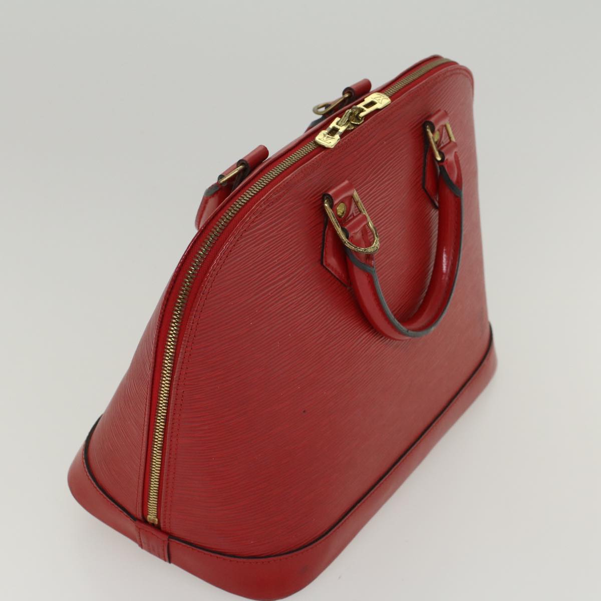 LOUIS VUITTON Epi Alma Hand Bag Castilian Red M52147 LV Auth 47641