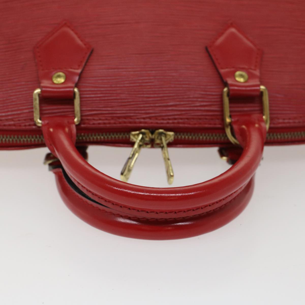 LOUIS VUITTON Epi Alma Hand Bag Castilian Red M52147 LV Auth 47641