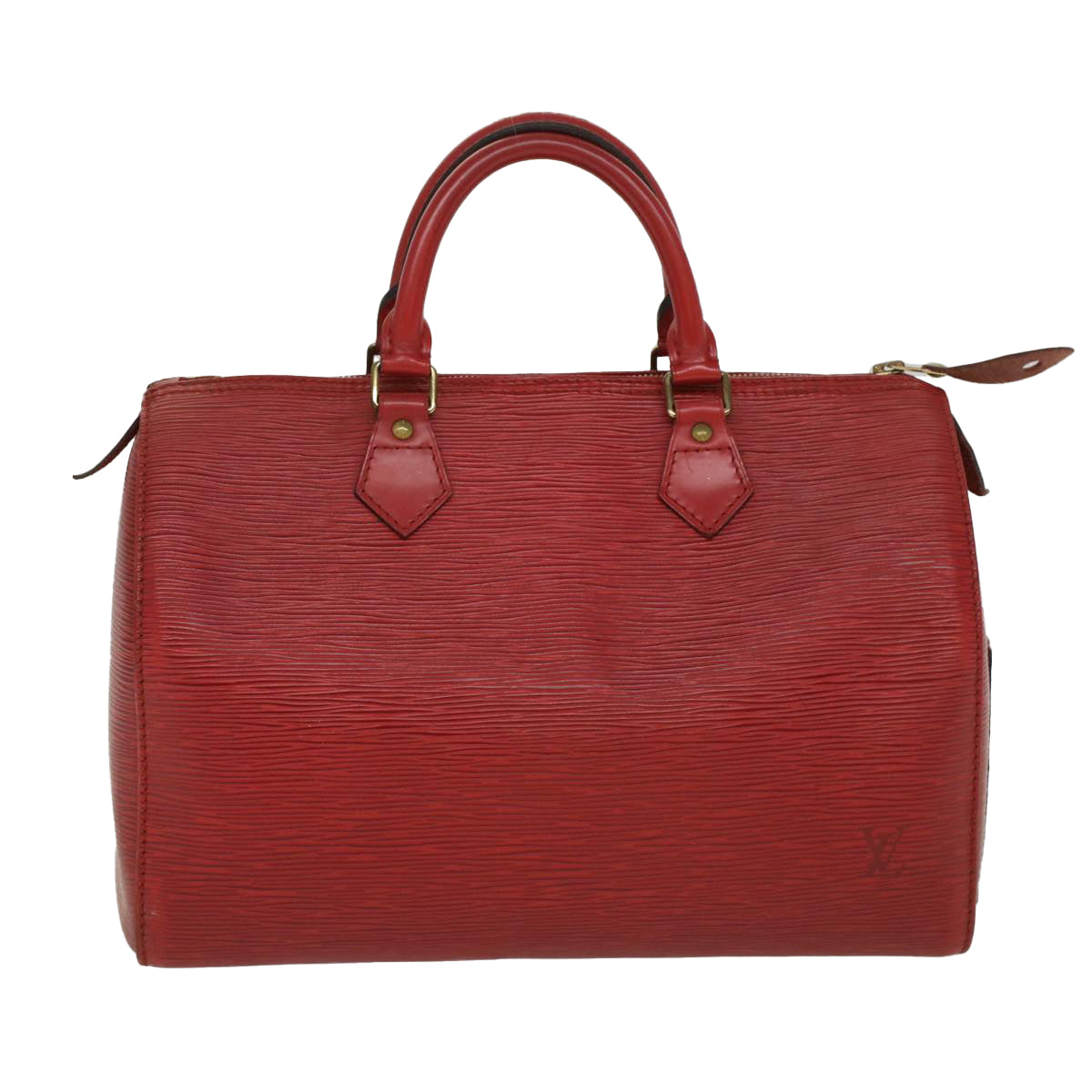 LOUIS VUITTON Epi Speedy 30 Hand Bag Red M43007 LV Auth 47642