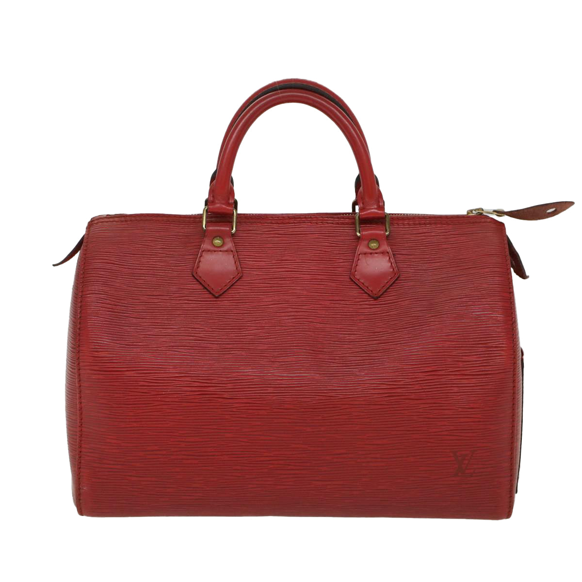 LOUIS VUITTON Epi Speedy 30 Hand Bag Red M43007 LV Auth 47642