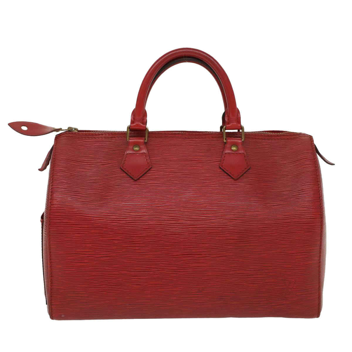 LOUIS VUITTON Epi Speedy 30 Hand Bag Red M43007 LV Auth 47642