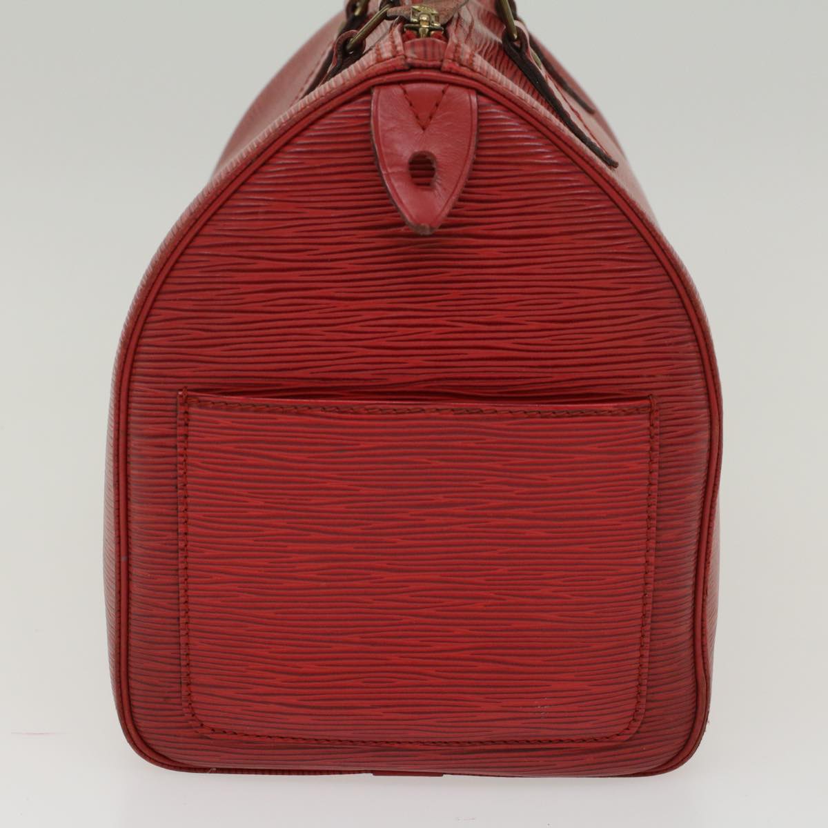 LOUIS VUITTON Epi Speedy 30 Hand Bag Red M43007 LV Auth 47642