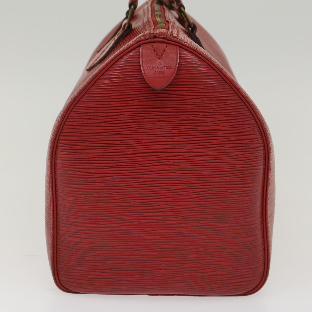 LOUIS VUITTON Epi Speedy 30 Hand Bag Red M43007 LV Auth 47642